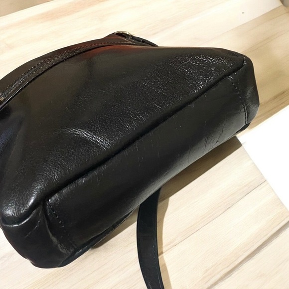 ASHWOOD Genuine Leather Crossbody Shoulder Bag NWOT 10.5” x 8” x 2” D…BLACK NWOT - Picture 9 of 14